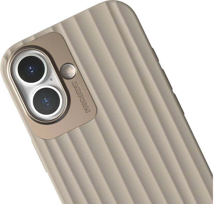 Produktbild Nudient Back Cover Bold MagSafe iPhone 16 Linen Beige (Apple iPhone 16)