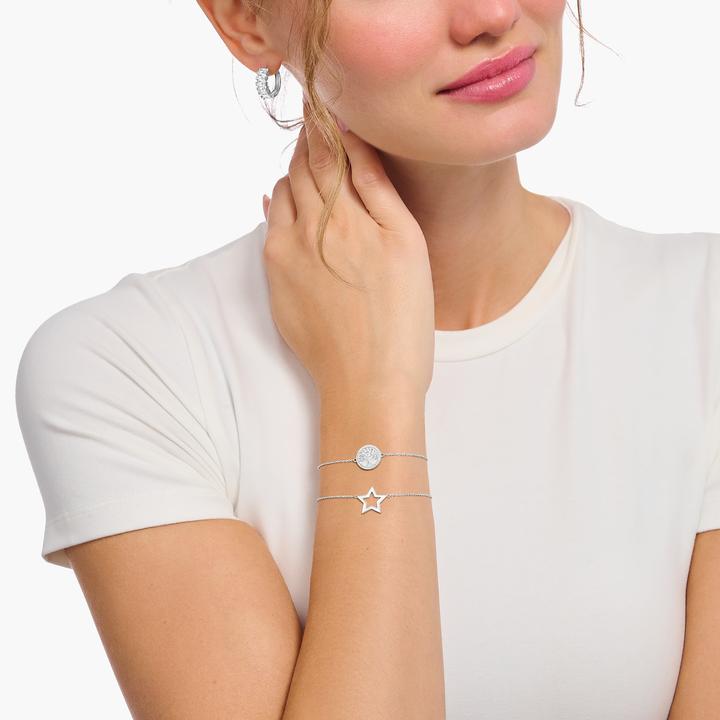 Immagine prodotto Thomas Sabo Bracciale con ciondolo a forma di stella in argento (19 cm, Argento 925)