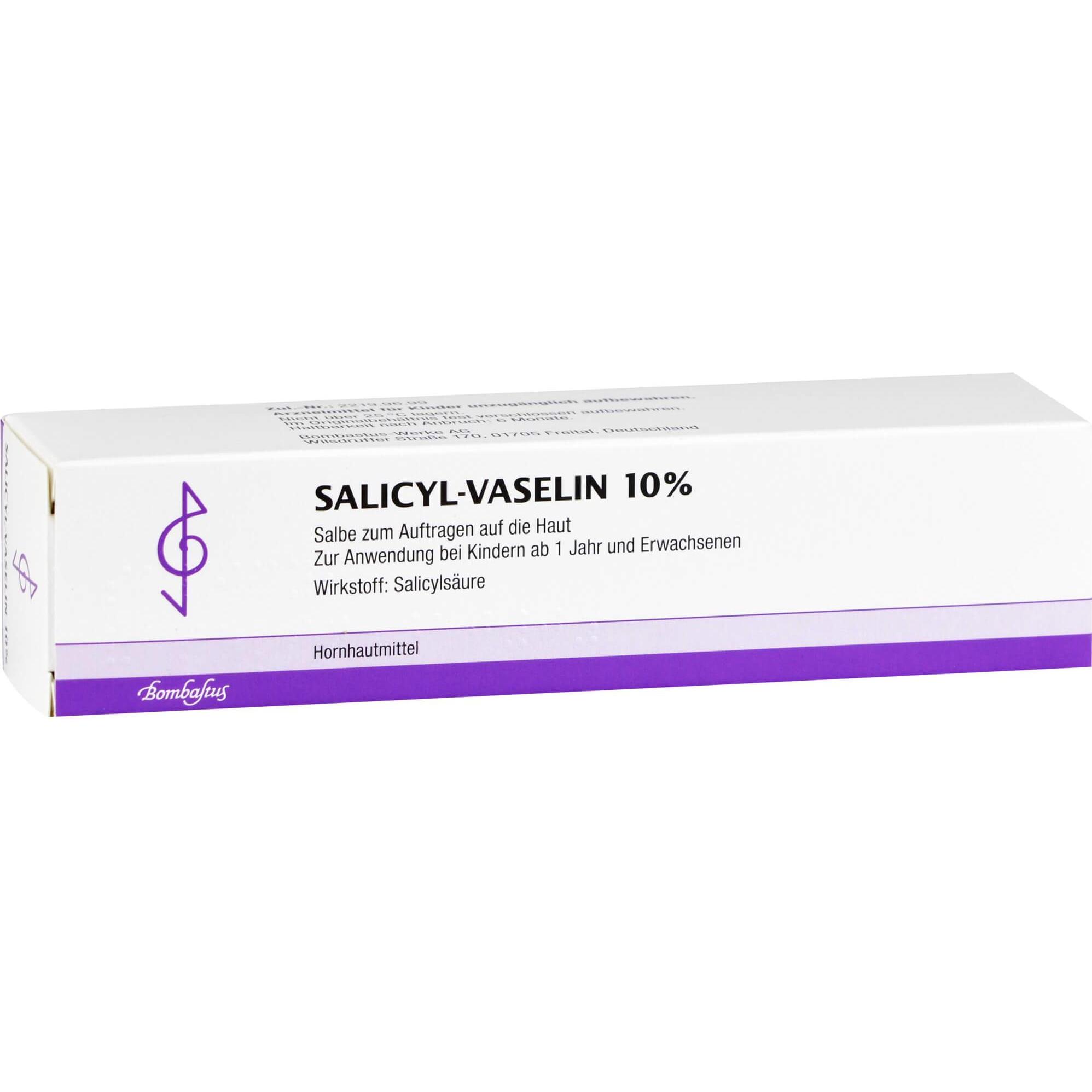 Thumbnail - Bombastus, Fusspflegemittel, Salicyl-Vaselin 10% Salbe, 100 ml Salbe (100 ml)