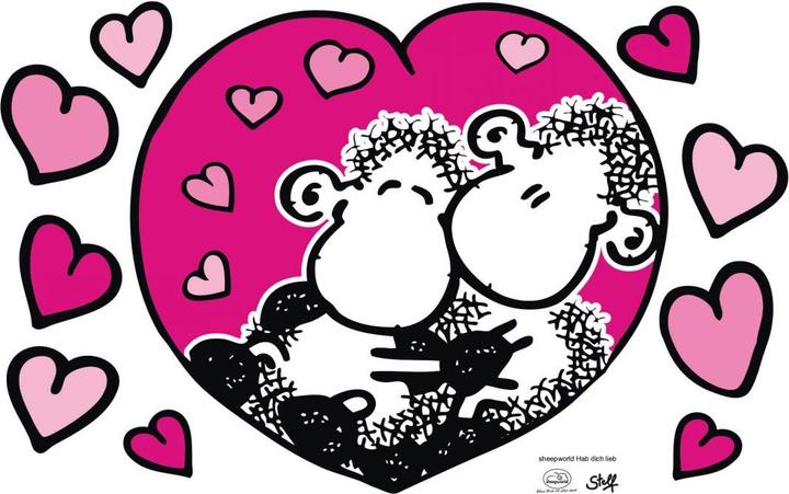 Image du produit Sheepworld Je t'aime (40 x 25 cm)