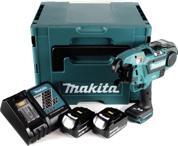 Produktbild Makita DTR 180 RFJ Akku Bewehrungsverbinder 18V Brushless für 0,8mm Bindedraht im Makpac + 2x 3,0Ah