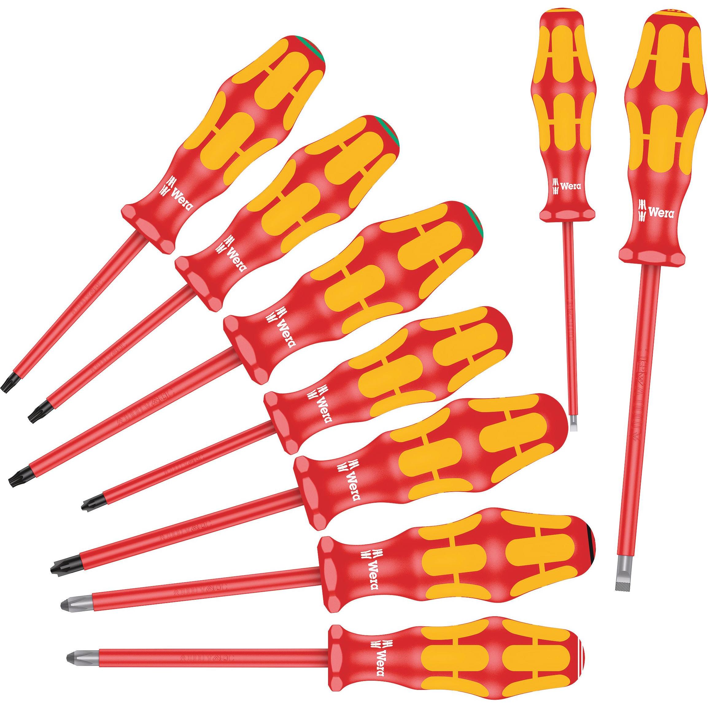 Wera, Schraubenzieher, 160 i/162 i/167 i/9 (Schlitzschrauben, Torx (TX), Pozidriv-Kreuzschlitz (PZ), Phillipps-Kreuzschl...