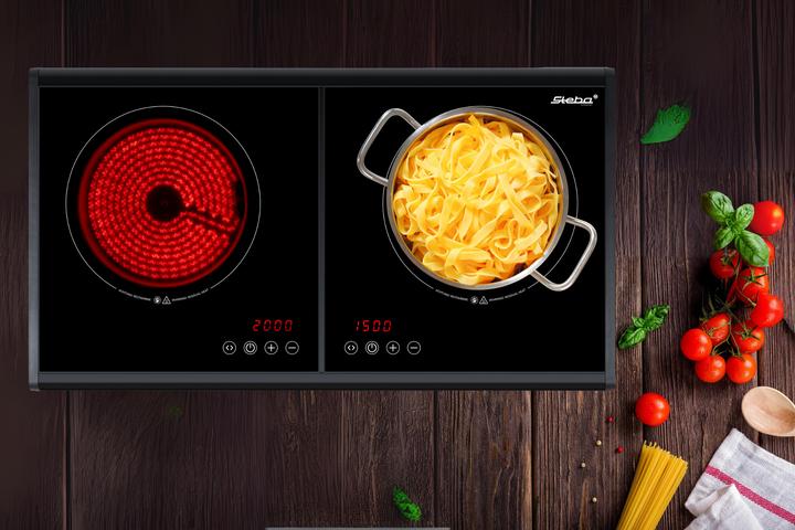 Actual product image Steba HK 250 double ceramic hob 3500W 18.5cm Touch Control from 01/25