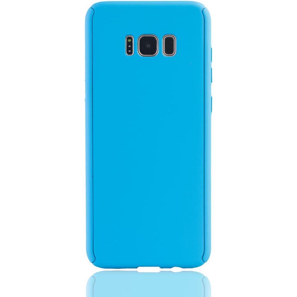 Thumbnail - König Design Hülle Handy Schutz für Samsung Galaxy S8 Full Case Cover Displayschutz 360 Blau (Samsung Galaxy S8+), Smart...