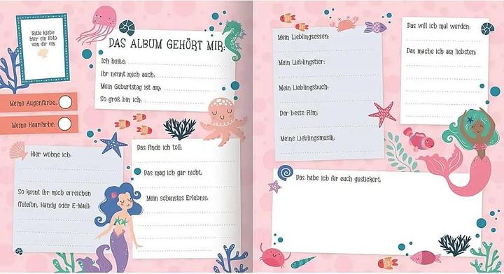 Produktbild Freundebuch - Meerjungfrau (300 Sticker)
