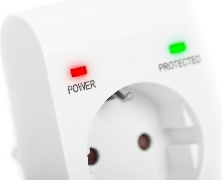 Immagine prodotto Digitus Adattatore di protezione da sovratensione. LED 1xCEE 7/7 TV-GS CE-LVD