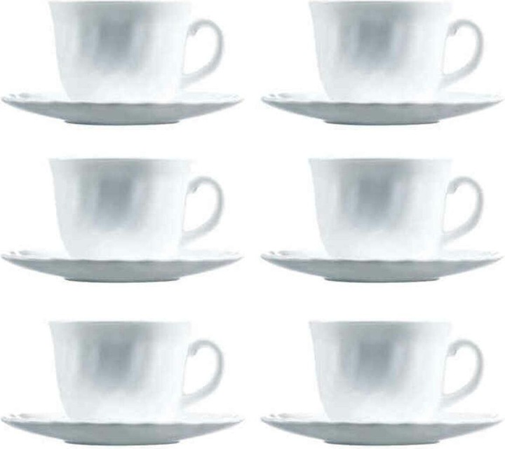 Produktbild Luminarc Kaffeetasse mit Untere Trianon 220 ml weiss (220 ml, 6 x)