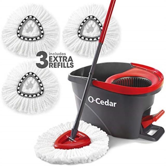 Actual product image O-Cedar EasyWring System Cedar Wood Spin Mop Bucket