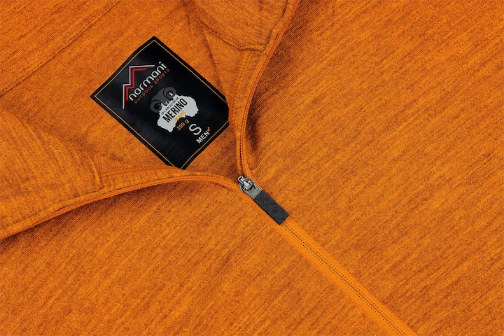 Immagine prodotto Normani Uomo Merino Manica Lunga 1/4 Zip Canberra - 1583 (XL)