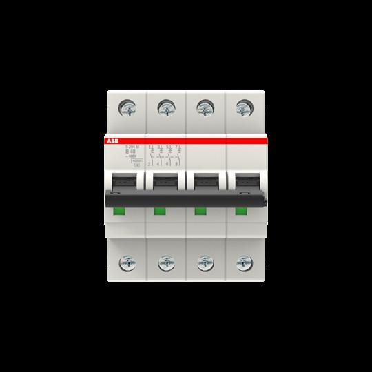 Actual product image ABB S204M-B40 Automatic circuit breaker B-Char.,10kA,40A,4P S204M-B40