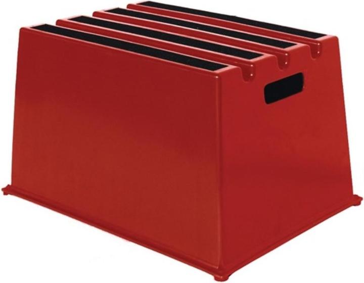 Twinco Gradino per carichi pesanti con piattaforma 1 altezza piattaforma 307 mm plastica rossa (Stile, 52.50 cm)