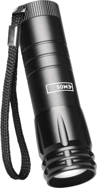 Actual product image Emos COB LED metal torch P4704, 100 lm, 3x AAA (10.20 cm, 120 lm)