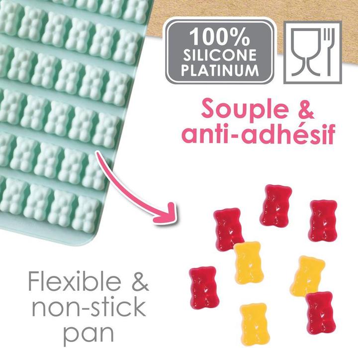 Actual product image ScrapCooking 36 silicone baking mould gummy bears small