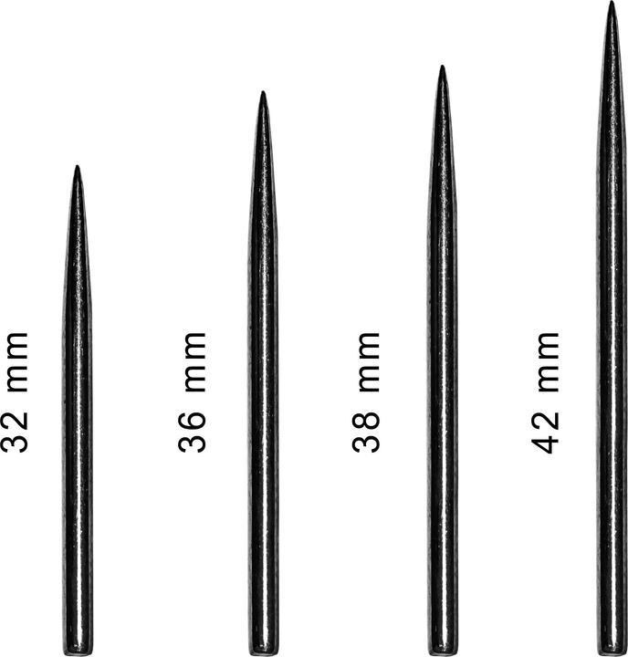 Produktbild Bulls BULL'S Dartspitzen schwarz für Steeldarts 6 Satz
