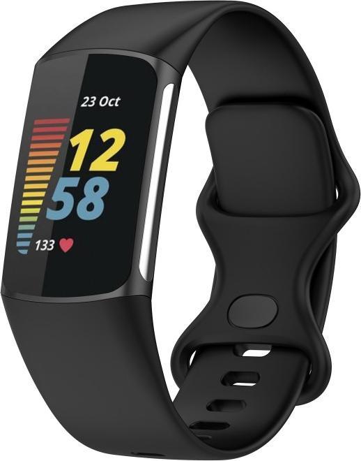 Produktbild Cover-Discount Fitbit Charge 5 - Silikon Sportarmband schwarz (Silikon)
