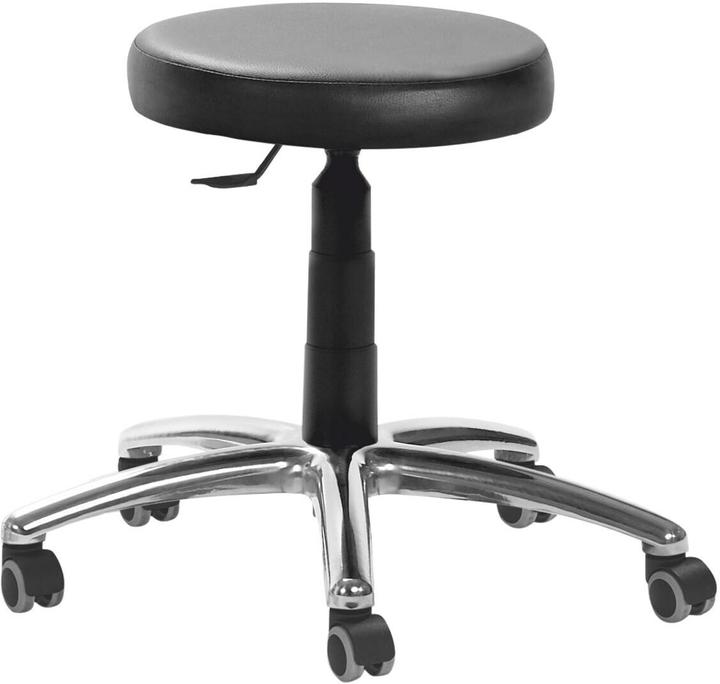 Immagine prodotto Mayer Sitzmöbel Sgabello girevole 1256 per pavimenti duri nero brillante