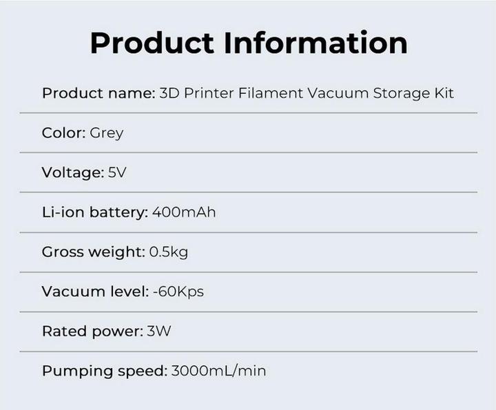 Actual product image Creality Vacuum sealer pump (Cleaning)
