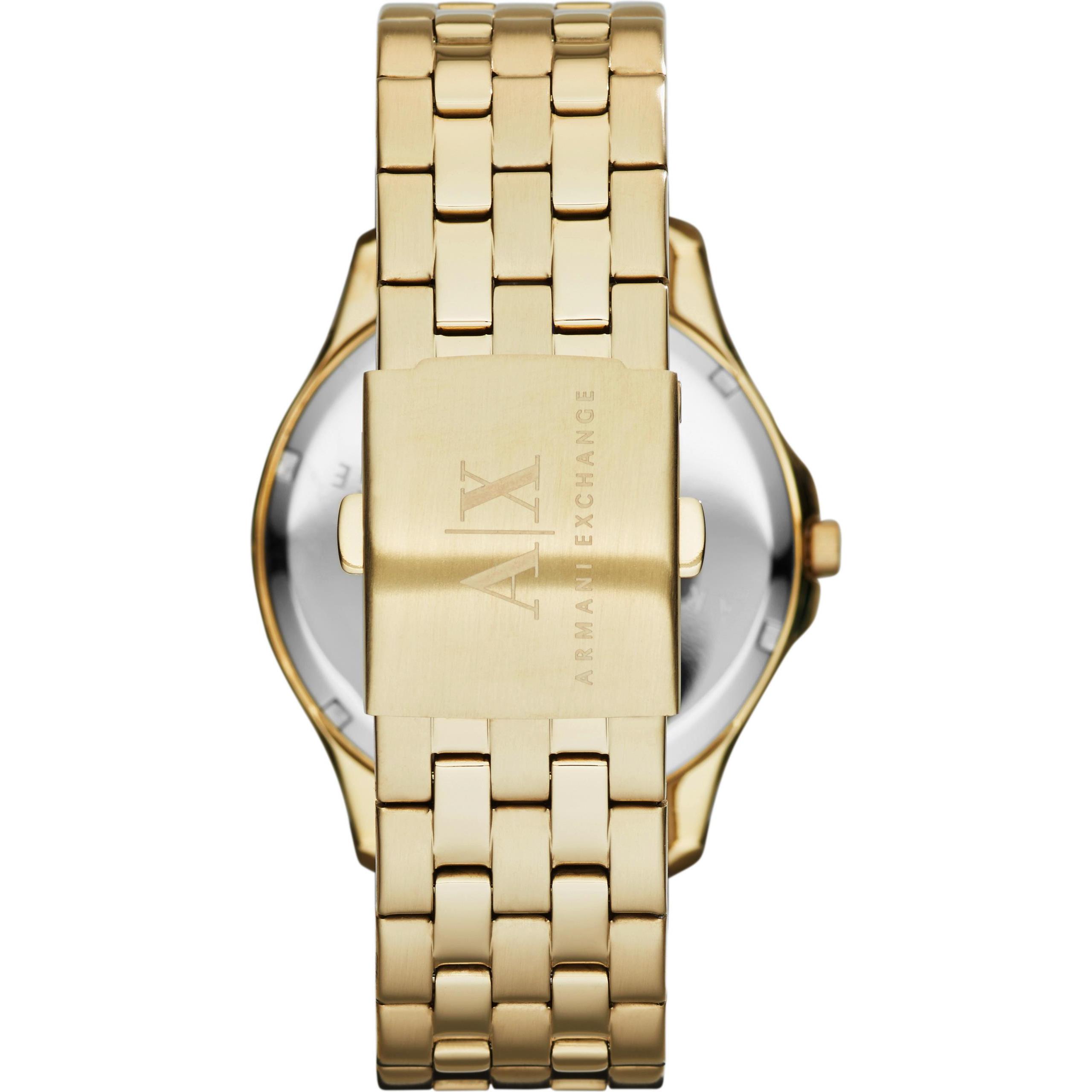 Thumbnail - Armani Exchange, Armbanduhr, Hampton, Gold, (Analoguhr, 45 mm)