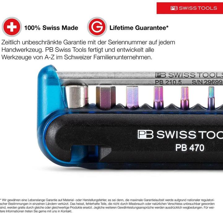 Actual product image PB Swiss Tools BikeTool (Cross Phillips PH, Hexagon socket TX)
