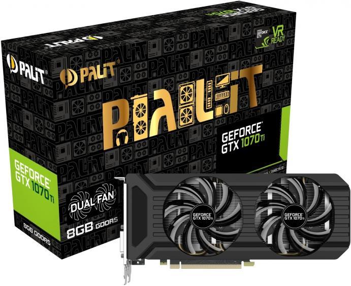 Actual product image Palit GeForce GTX 1070 Ti Dual (8 GB)