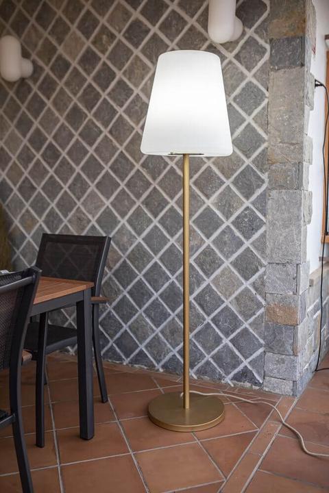 Immagine prodotto Newgarden LOLA SLIM 180 Lampada da terra LED oro rosa 180cm dimmerabile + controller E27 per interni ed (600 lm, E27, IP65)