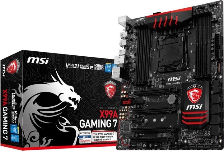 Produktbild MSI X99a Gaming 7 (LGA 2011-v3, Intel X99, ATX)