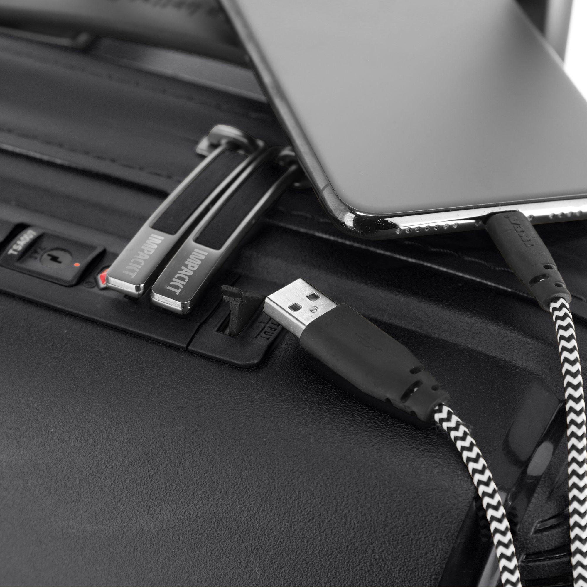 Thumbnail - Impackt, Koffer, IP1 - 4-Rad Trolleymit USB Port, Grau, (38 l, Handgepäck (bis 50l))