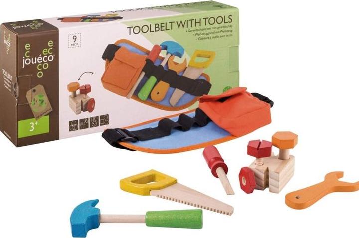 Actual product image Jouéco Gereedschapsriem Hout, 9dlg.