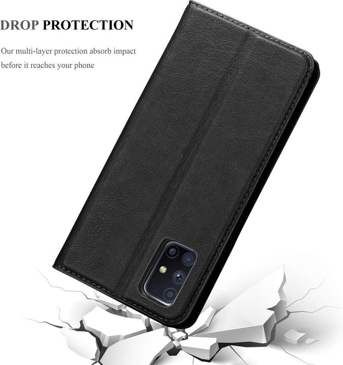 Actual product image Cadorabo Book Invisible Magnet Cover (Samsung Galaxy M51)