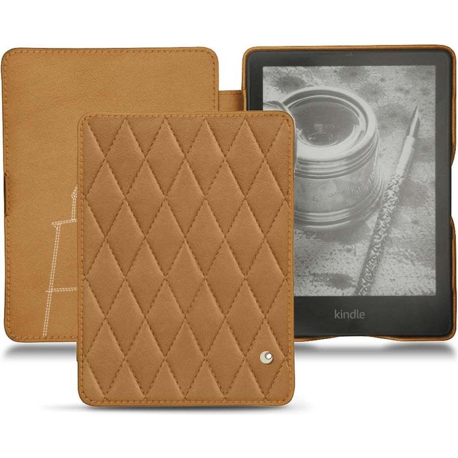 Noreve Lederschutzhülle horizontal (Kindle Papewhite (2021)), Tablet Hülle, Braun