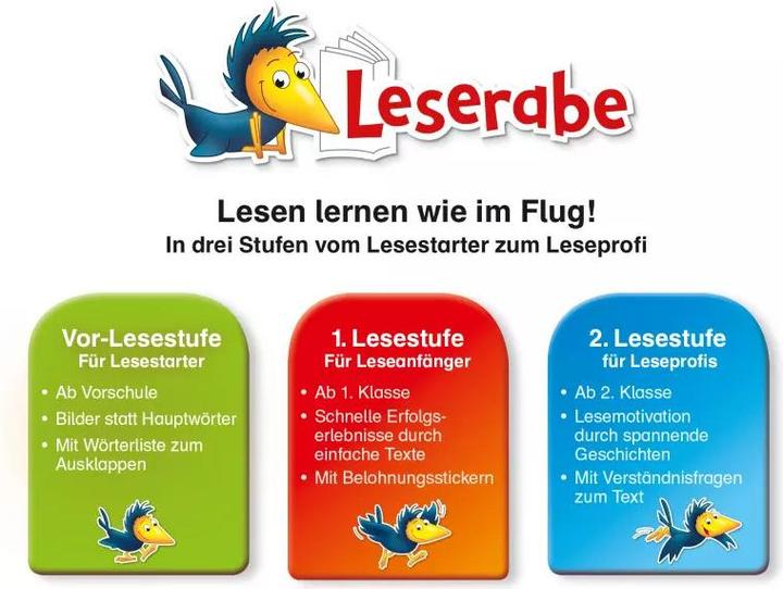 Actual product image Ravensburger Das grosse Leserabe Leselernbuch: Adventure stories - Leserabe from grade 1 - first reading book (German, Ingrid Uebe, Martin Lenz, Manfred May, Martin Klein, Jörg Hartmann)
