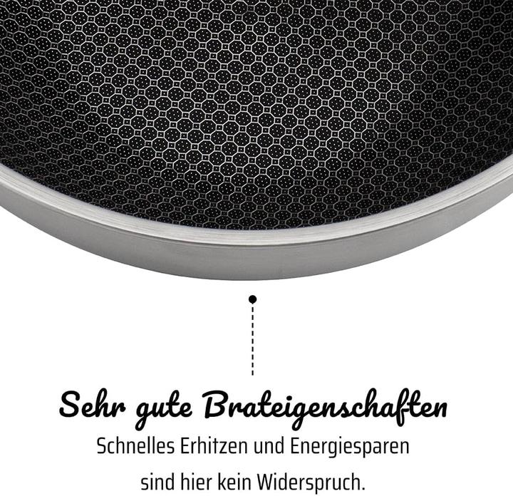 Produktbild GSW Wok-Pfanne Schmorpfanne (32 cm, Wok Pfanne, Edelstahl)