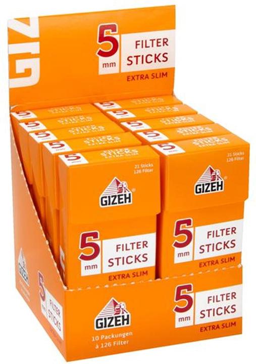 Immagine prodotto Gizeh Bastoncini filtranti extra sottili con display da 5 mm