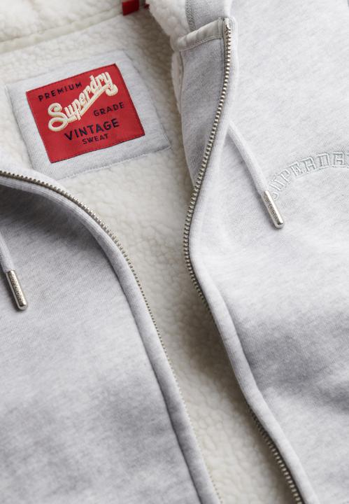 Image du produit Superdry Sweat à capuche zippé et doublé en peau lainée (L)