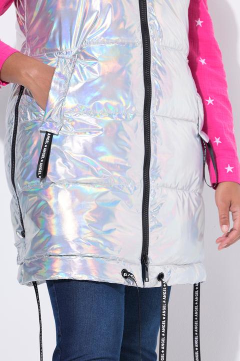 Produktbild Angel of Style Long-Steppweste, A-Linie, Kapuze (56)