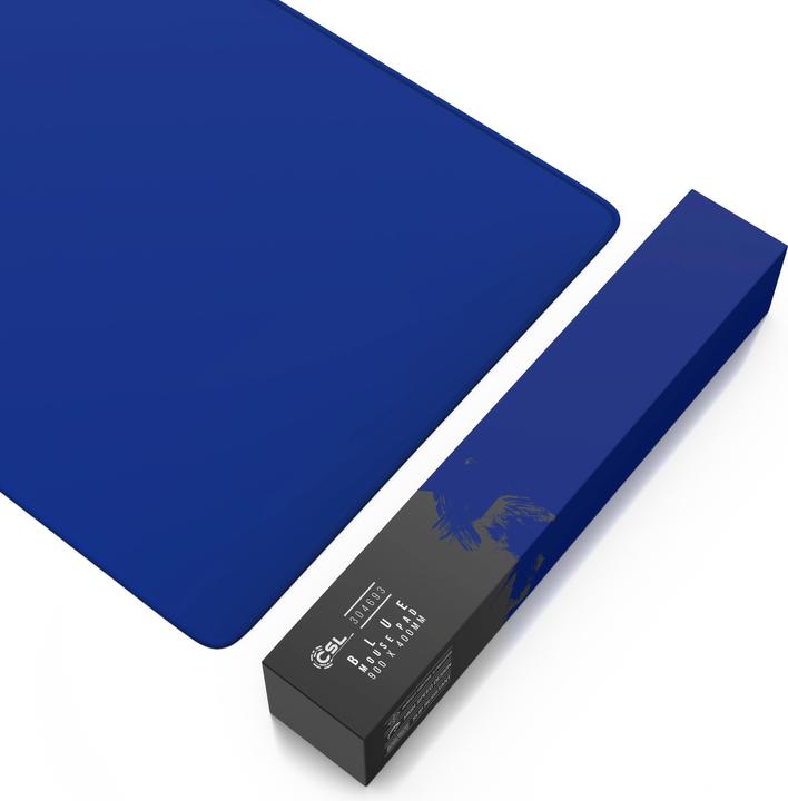 Actual product image CSL Gaming mouse pad, XXL, 900 x 400 x 3 mm, mouse mat, extra large, washable, blue (XXL)
