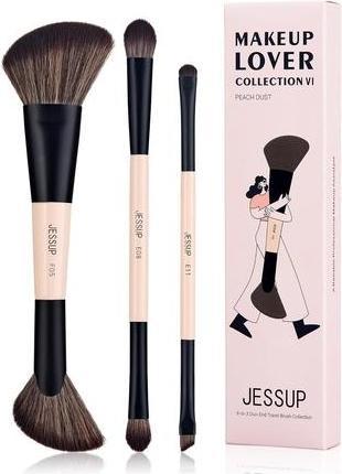 Produktbild Jessup Travel Makeup Brushes Set 3pcs Double Sided Contour Brush (Set)