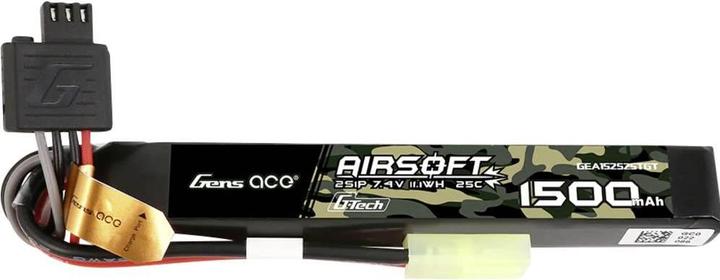 Image du produit Gens Ace G-Tech 25C 1500mAh 2S1P 7.4V Airsoft Gun Lipo Battery with mini Tamiya Plug (7.40 V, 1500 mAh)