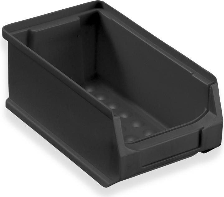 Actual product image Allit ProfiPlus GripBox 2 open-fronted storage box, ESD, black