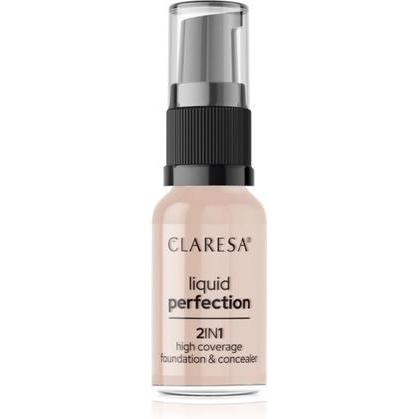 Thumbnail - Claresa, Concealer, Liquid Perfection 2In1 Concealer & Foundation With Matte Finish Liquid 103 Cool Medium 18G