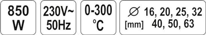 Produktbild Yato Profi Kunststoff-Muffen-Schweissgerät 850 Watt YT-82250