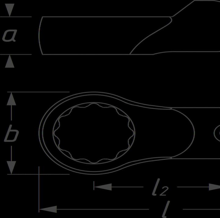 Produktbild HAZET Aufsteck-Ringschlüssel 6630A-41 ∙ Rundaufnahme ⌀ 21 / 26 mm ∙ Aussen Doppel-Sechskant Profil ∙…