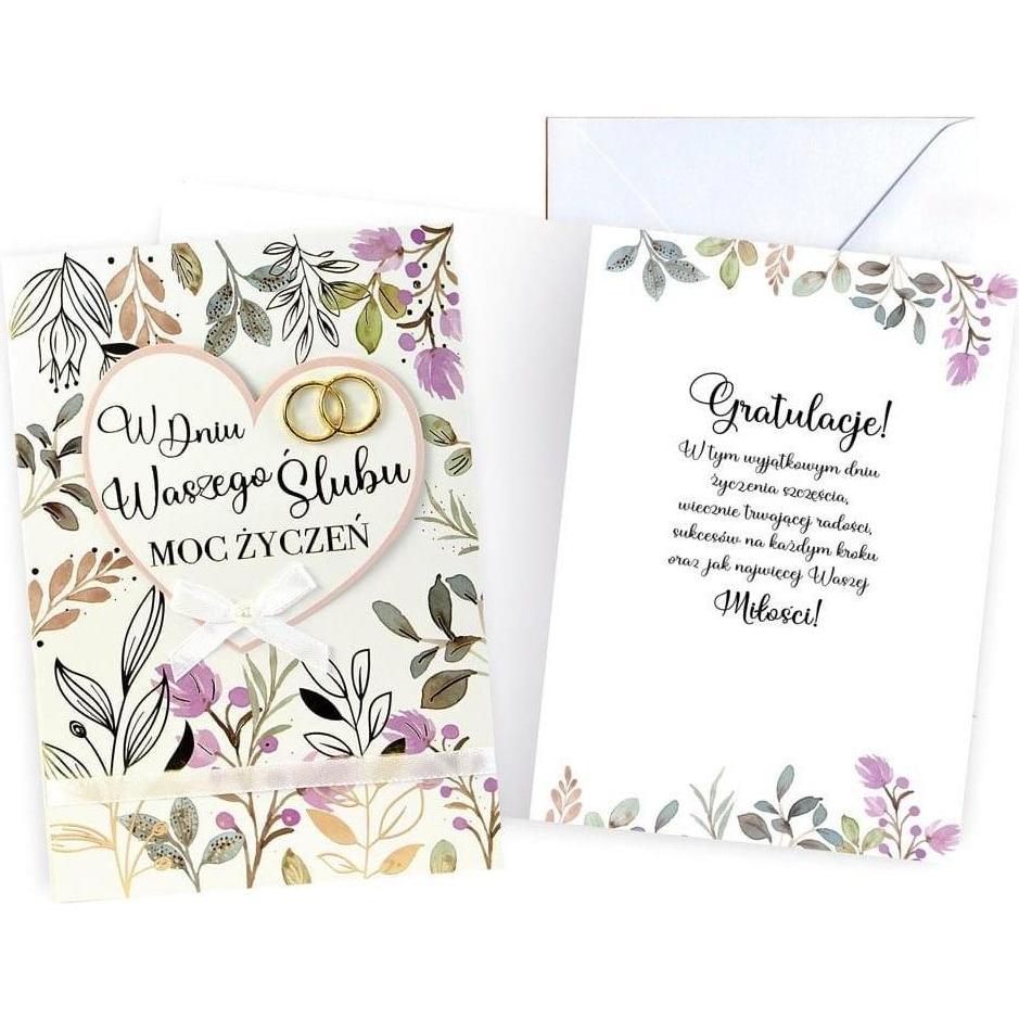 Kukartka, Biglietto di auguri + Carta da lettere, Karte B6 Hochzeit (1 pz.)