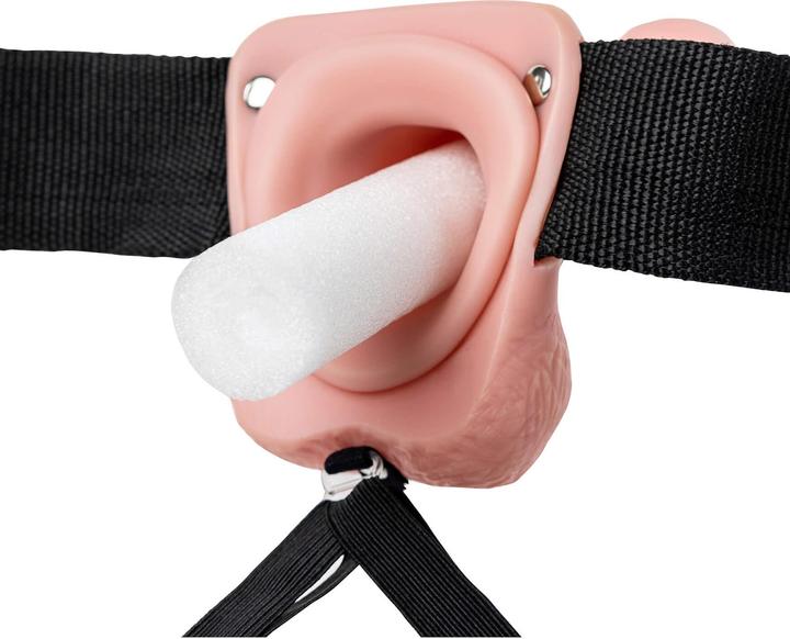 Actual product image RealRock Hollow Strap-on with Balls - 7" / 18 cm