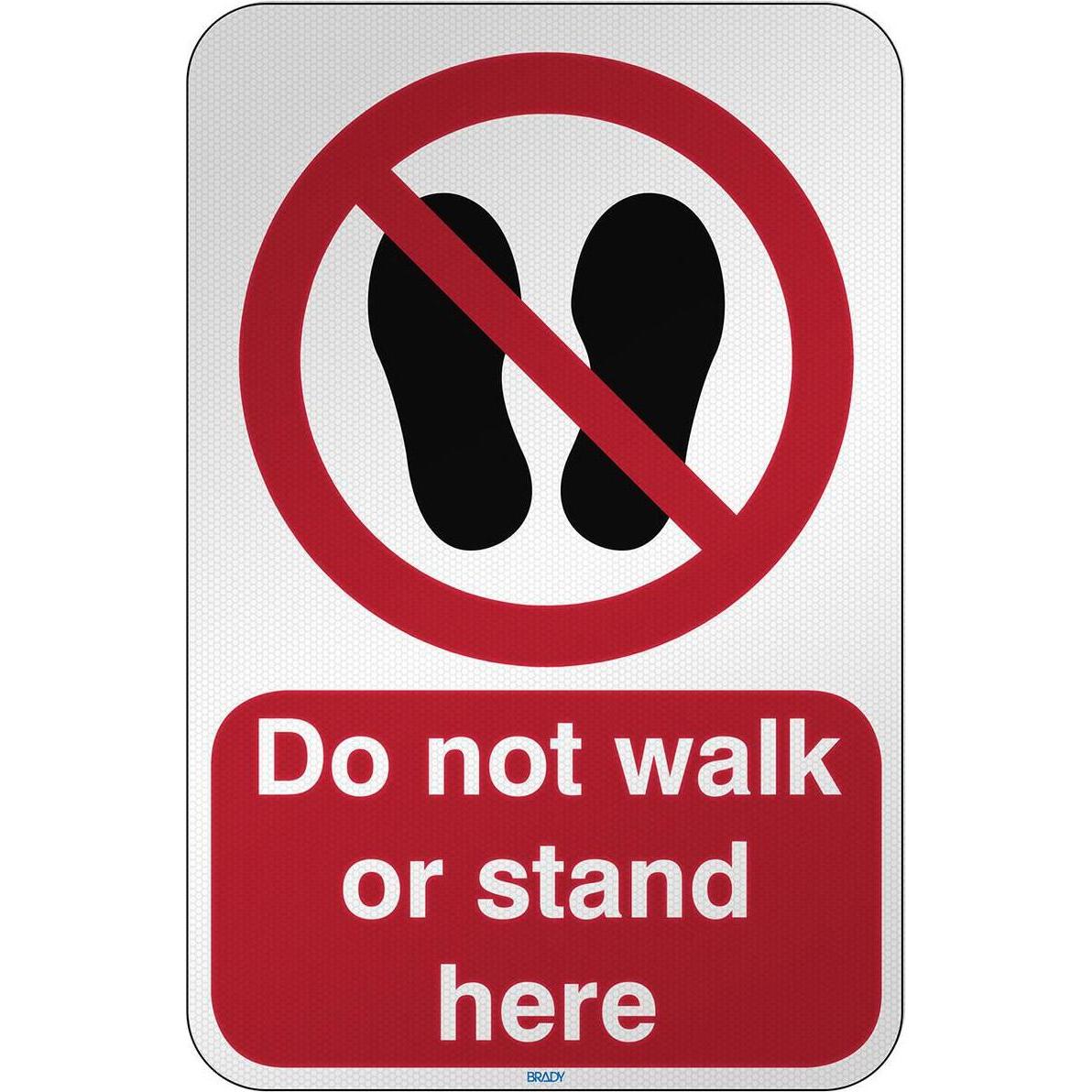 Brady, Sicherheitskennzeichnung, ISO Safety Sign - Do not walk