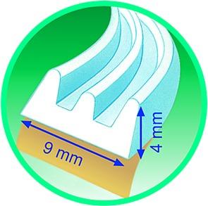 Actual product image tesa E-profile rubber seal (0.30 kg, Brown, Brown)