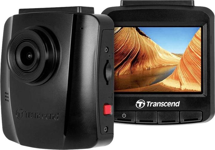 Immagine prodotto Transcend Dashcam - DrivePro 110 - 64GB (supporto a ventosa) (Accumulatore di carica elettrica, Display integrato, Accelerometro, Visione notturna, Microfono incorporato, WQXGA)