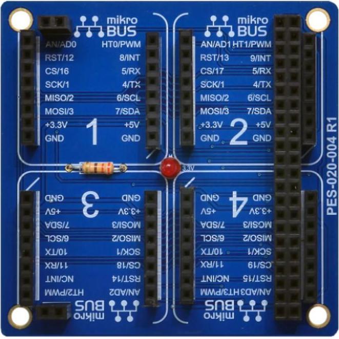 Sollae Systems PES-020-004 - mikroBUS Click Expansion Board, Elektronikmodul