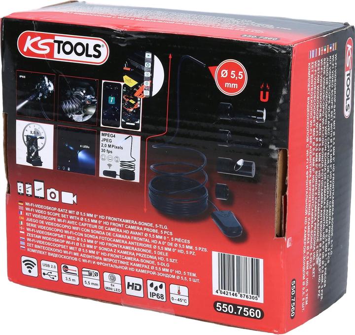 Produktbild KS Tools Wi-Fi-Videoskop-Satz