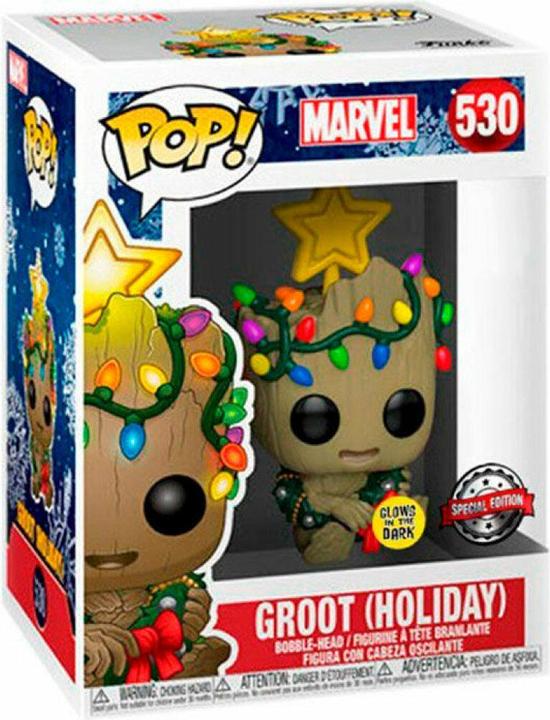 Actual product image Funko Pop! Marvel Xmas Holiday Groot